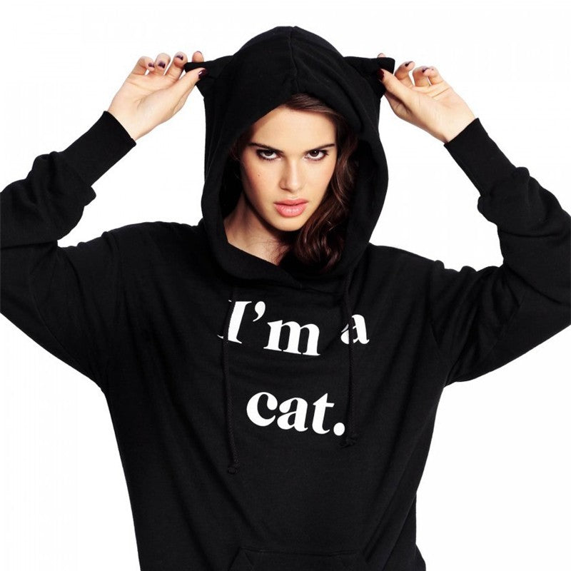 Sweat Chat Fille I'm a Cat