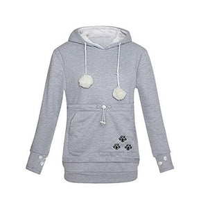 Sweatshirt Trois empreintes de Chat - Vraiment-chat