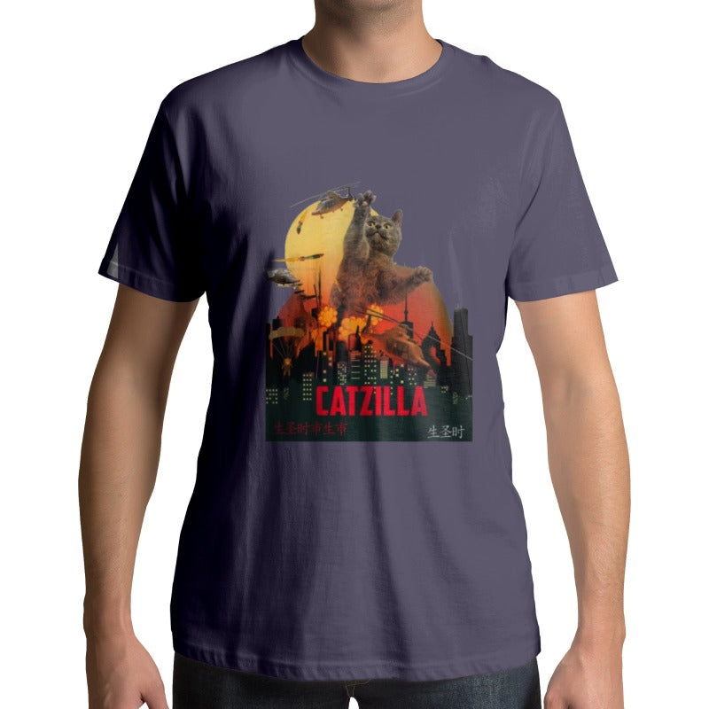 T-Shirt Affiche de Film Catzilla - Vraiment-chat