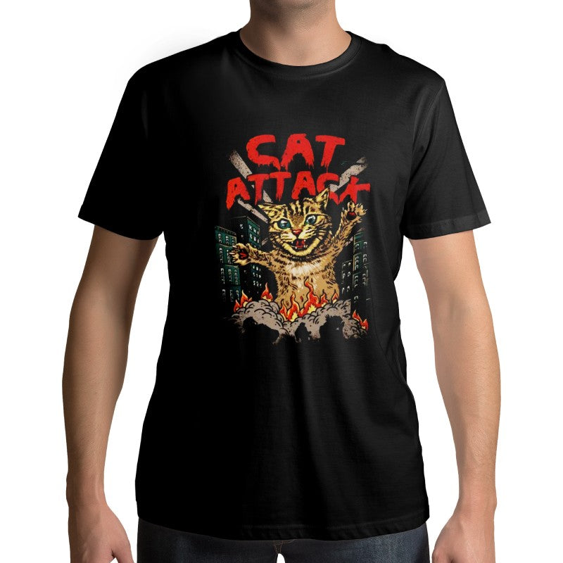 T-Shirt Attaque de Chat Géant - Vraiment-chat