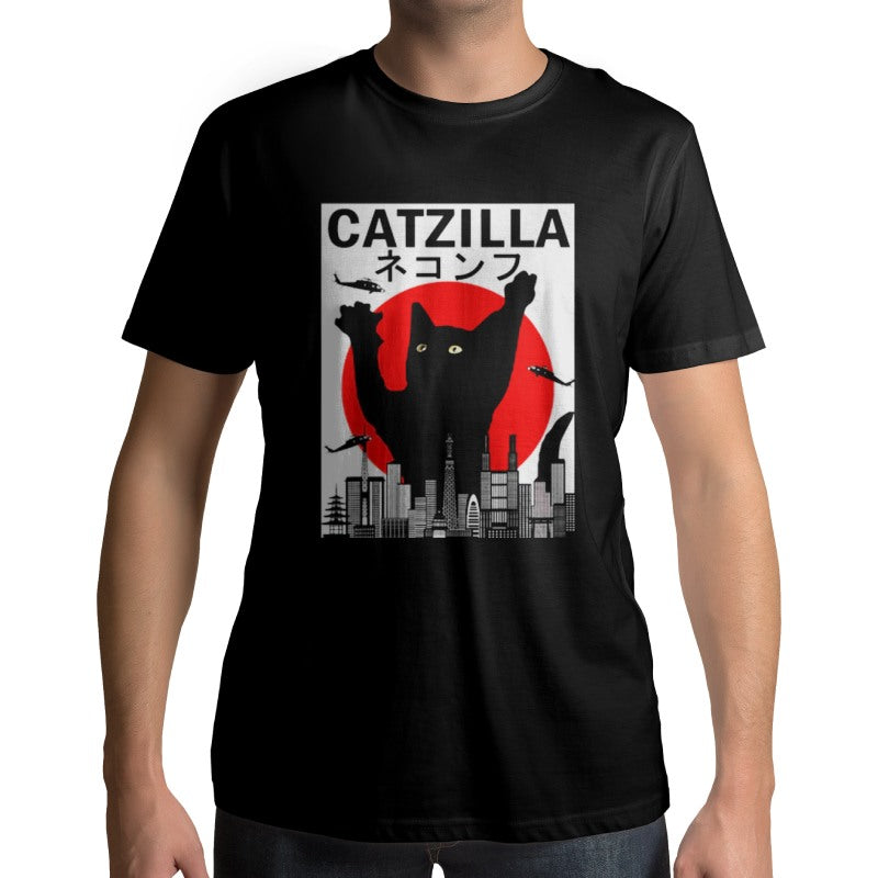 T-Shirt Chat Catzilla - Vraiment-chat