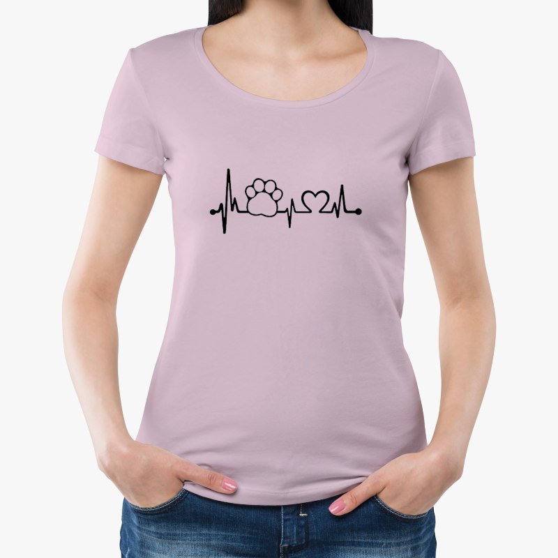 T-Shirt Chat Battement de Coeur - Vraiment-chat