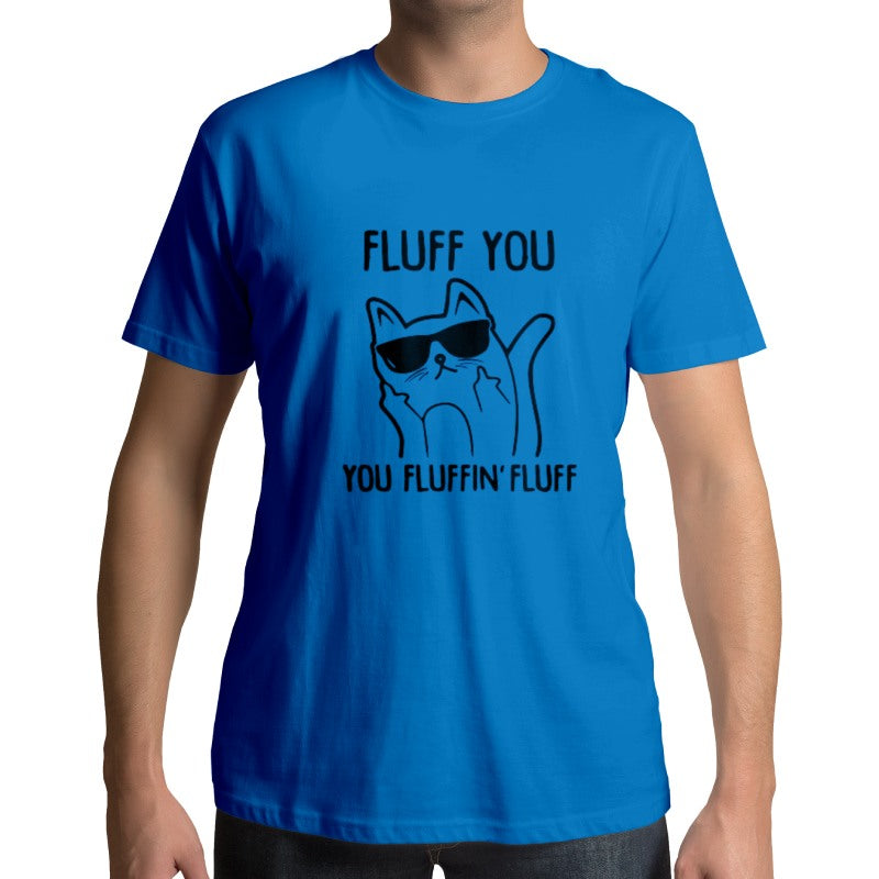 T-shirt Chat Doigt D'honneur Fluff You - Vraiment-chat