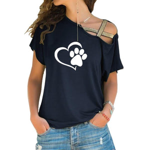 t-shirt chat Epaule Denudee - Vraiment-chat