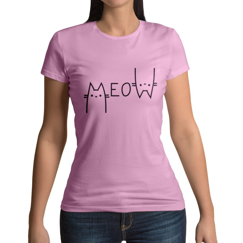 T-shirt chat Meow - Vraiment-chat