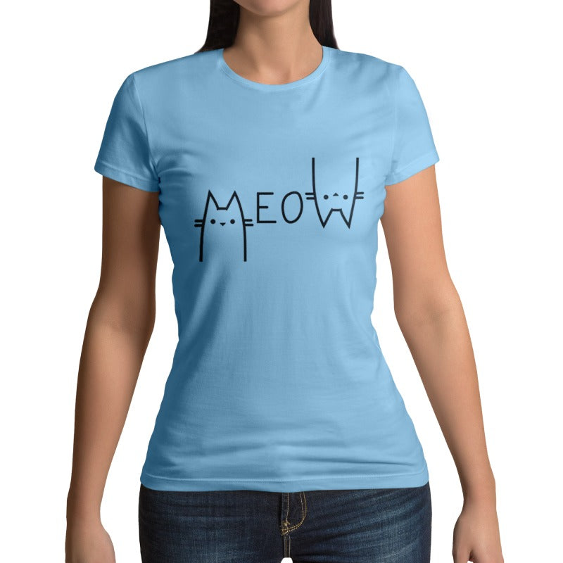 T-shirt chat Meow - Vraiment-chat