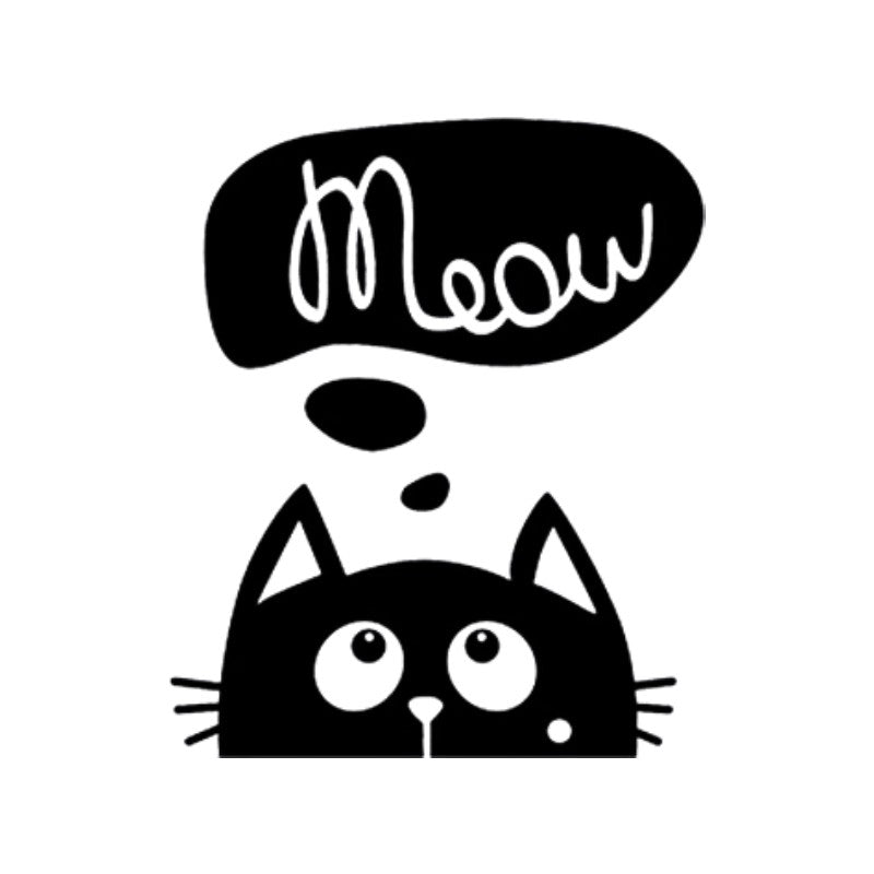 T-Shirt Chat Noir MEOW - Vraiment-chat