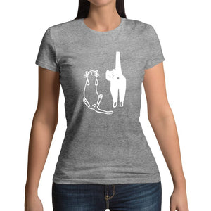 t-shirt avec Deux Chats - Vraiment-chat