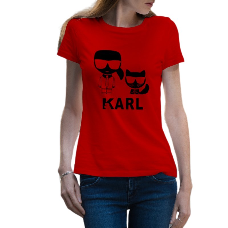 T-Shirt Chat Karl Lagerfeld - Vraiment-chat