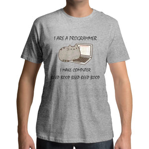 T-shirt avec un Chat Programmeur - Vraiment-chat