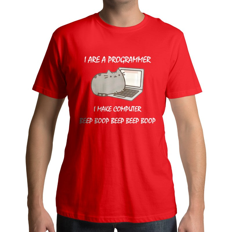 T-shirt avec un Chat Programmeur - Vraiment-chat