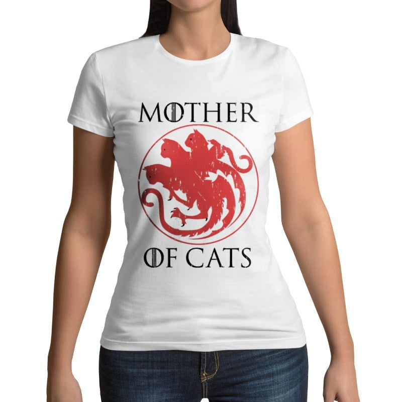 T-shirt maman Chat Mother of Cats - Vraiment-chat