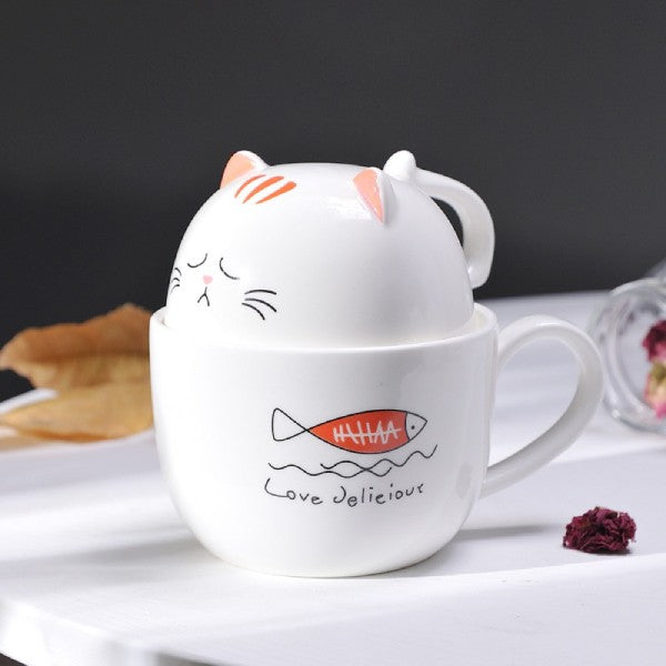 Tasse à Thé Chat et Poisson - Vraiment-chat