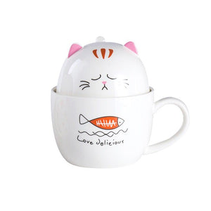 Tasse à Thé Chat et Poisson - Vraiment-chat