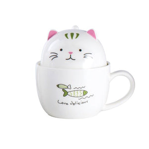 Tasse à Thé Chat et Poisson - Vraiment-chat