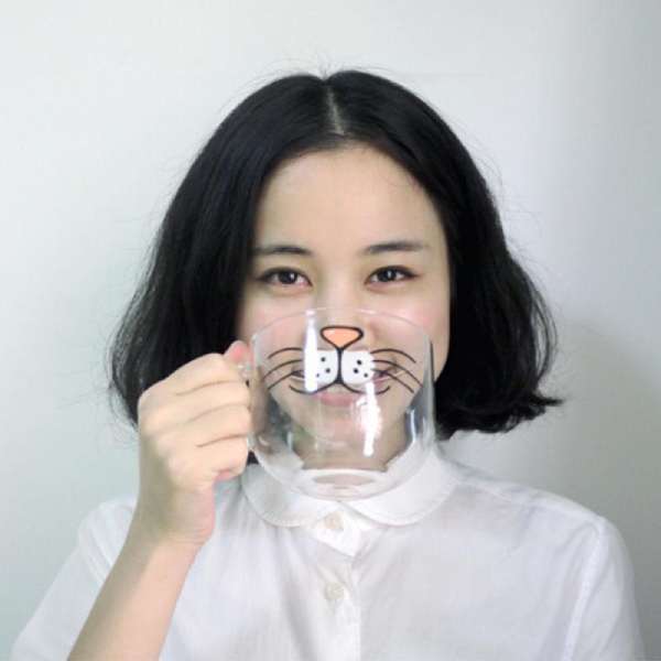 Tasse Transparente à Moustache de Chat - Vraiment-chat