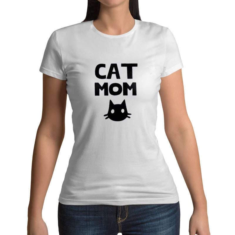 Tee-shirt Chat Femme Cat Mom - Vraiment-chat