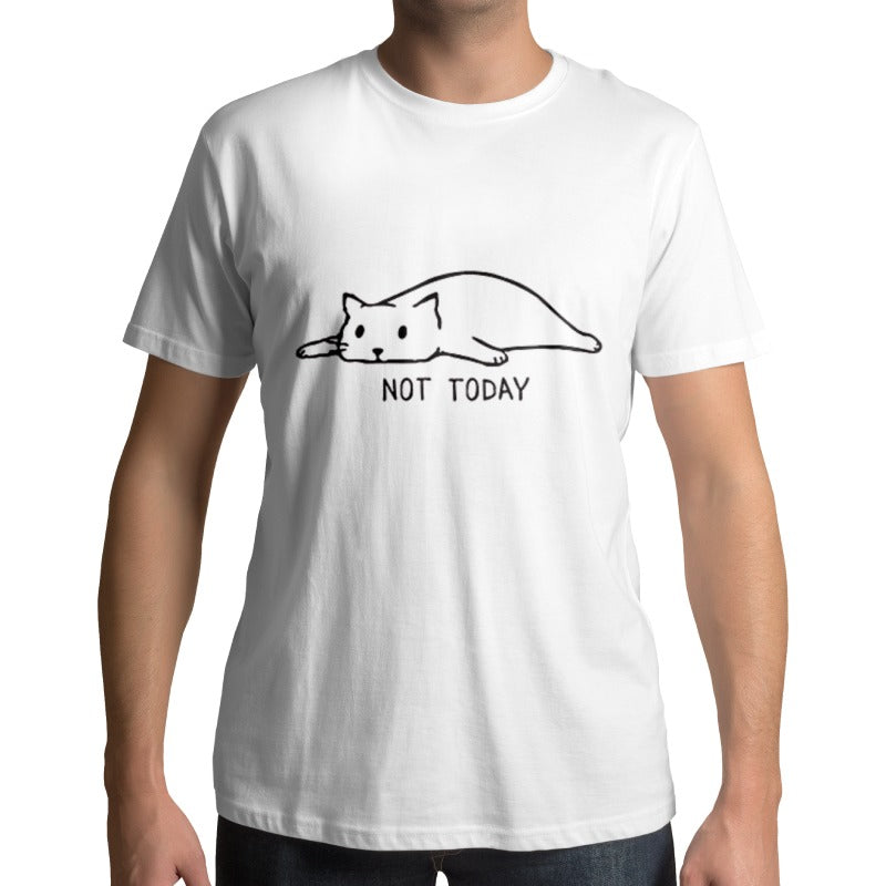 Tee-shirt Imprimé Chat Not Today - Vraiment-chat